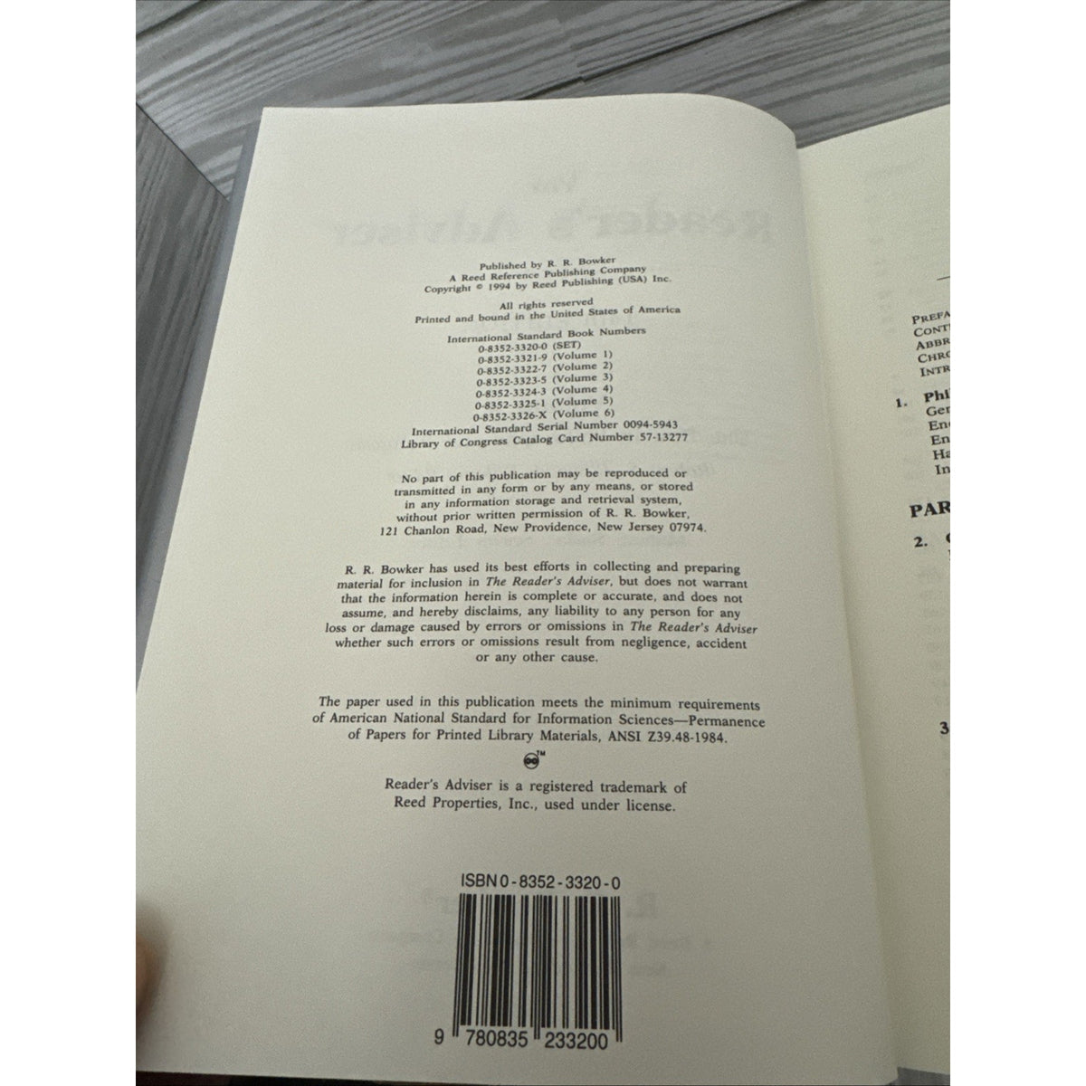 The Best in Philosophy and Religion Hardcover Marion Sader