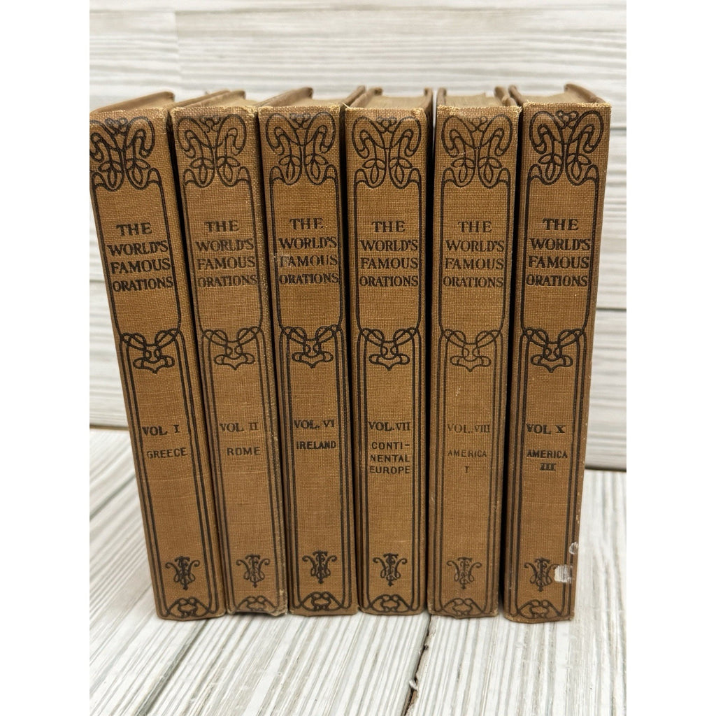 Worlds Famous Orations 1906 Funk Wagnalls 6 Vol Set Bryan Antique