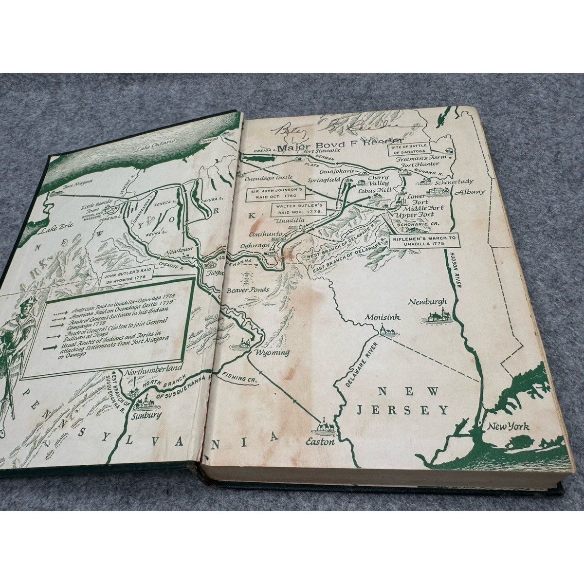 The Rifleman John Brick 1953 American Revolution Timothy Murphy HC Map