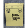 Rare 1989 Defense Nuclear Agency NARCL Nuclear Accident Response Directory