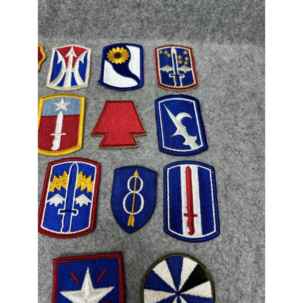 23 Vintage US Army Patches Lot Infantry Division Military Shoulder Insignia