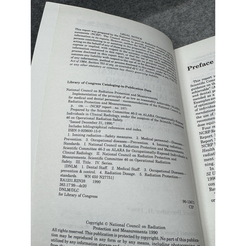 ALARA Radiation Safety Medical Dental Personnel NCRP Report 107 Occupational