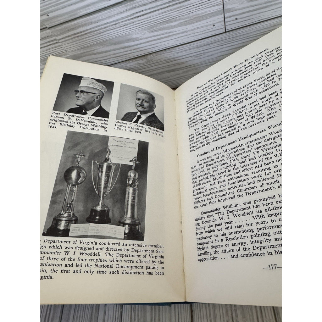 History Dept Virginia Veterans Foreign Wars 1919-1969 HC VFW Book
