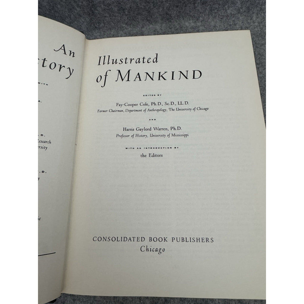 An Illustrated Outline History of Mankind Vol 2 HC 1969 Consolidated