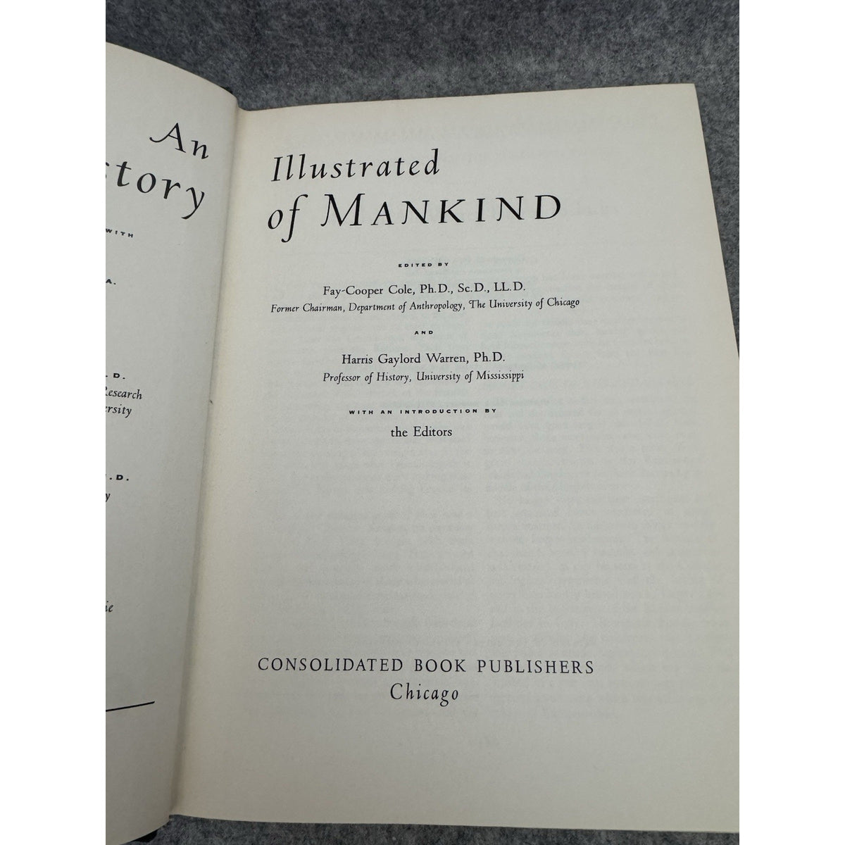 An Illustrated Outline History of Mankind Vol 2 HC 1969 Consolidated