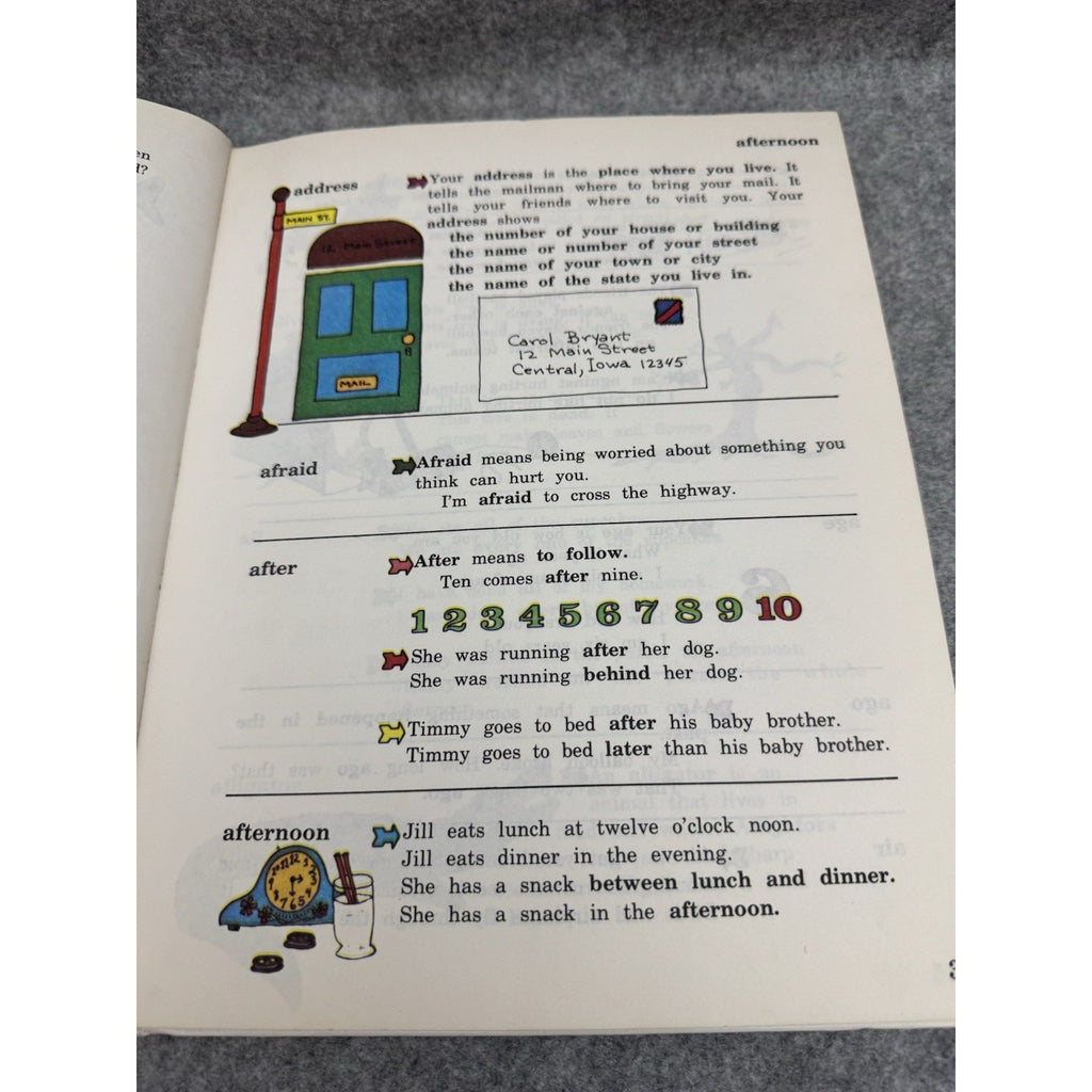 The First Dictionary 1977 Banner Press Vintage Children’s Picture Dictionary