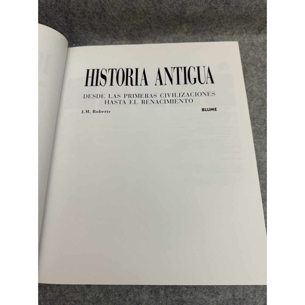 Historia Antigua J.M. Roberts 2005 Blume HC DJ Illustrated 912 Pages