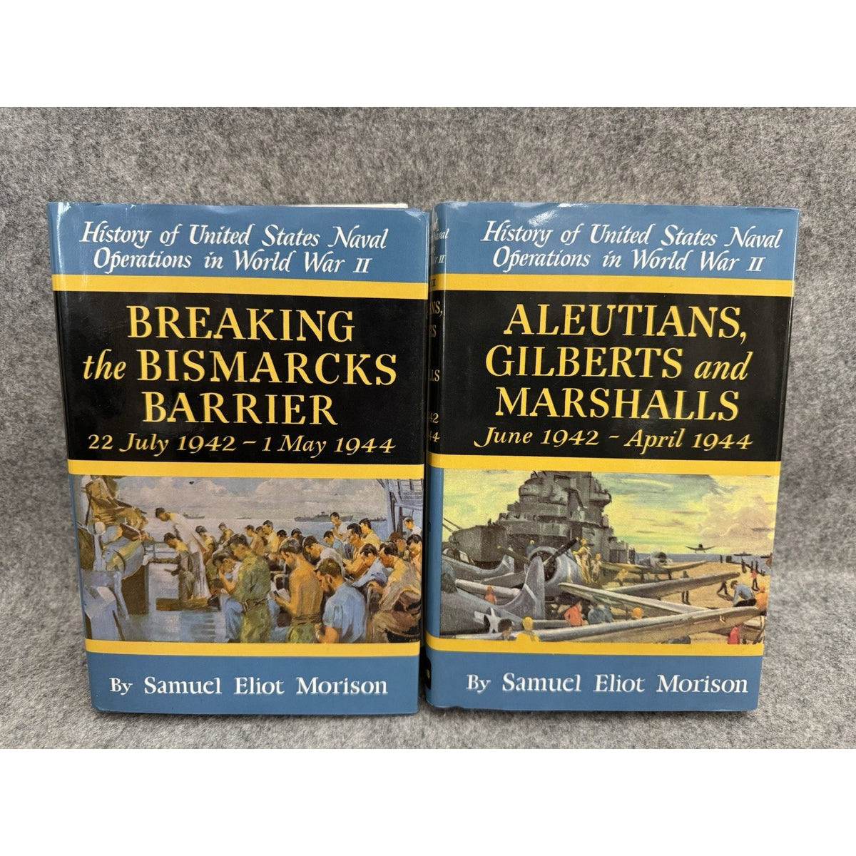 Morison WWII Naval Ops Vol 6 & 7 2001 HC DJ Set Bismarcks Aleutians