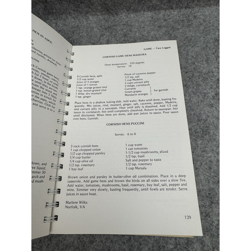 The Chrysler Museum Cookbook 1980 First Edition Norfolk VA Spiral Cookbook