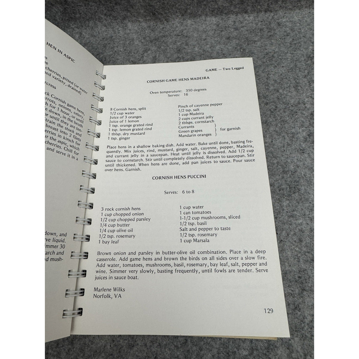 The Chrysler Museum Cookbook 1980 First Edition Norfolk VA Spiral Cookbook