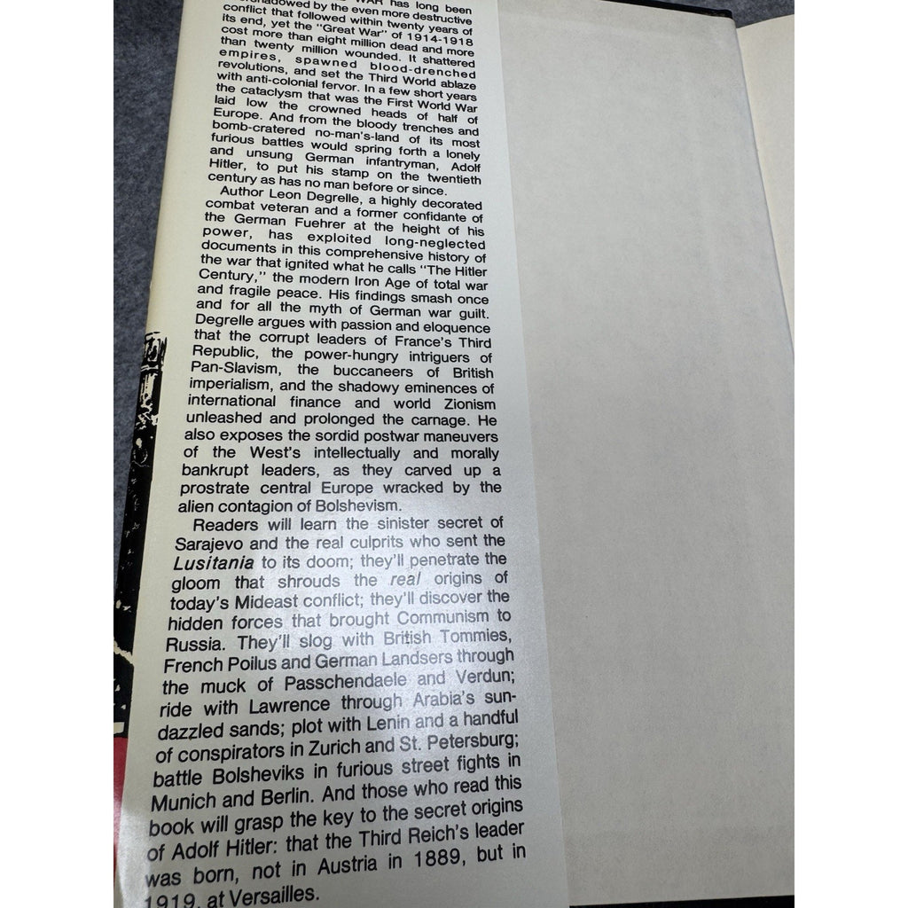 1987 Hitler Born at Versailles Leon Degrelle 1st English Ed HC DJ WWI