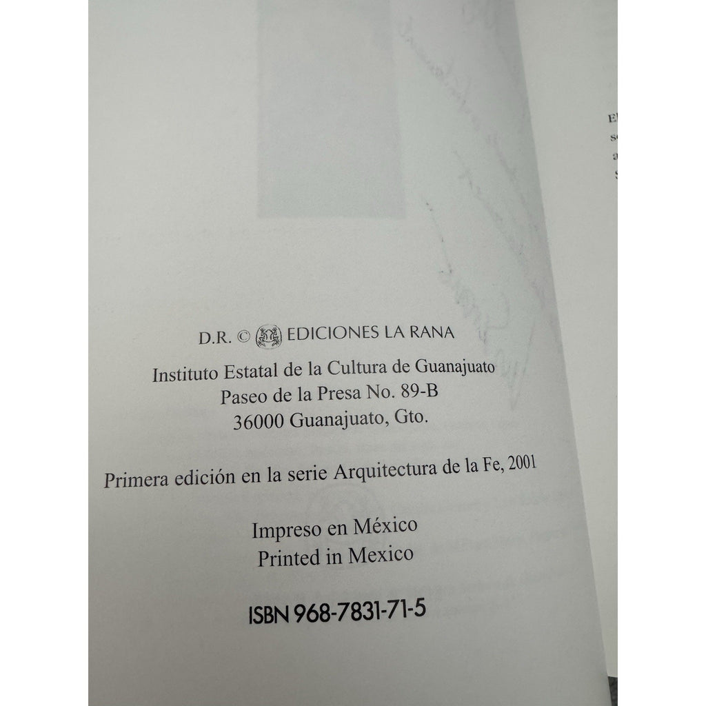 Signed El Templo Parroquial de Santa Fe Guanajuato 2001 HC Spanish
