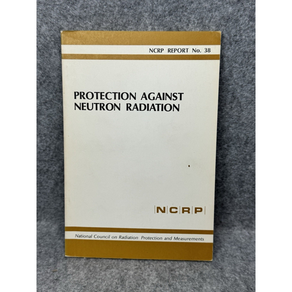 1971 Protection Against Neutron Radiation NCRP Report No. 38 Nuclear Physics
