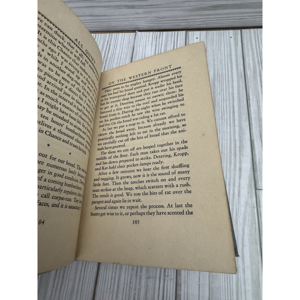 All Quiet on the Western Front HC Grosset & Dunlap 1929 Reprint