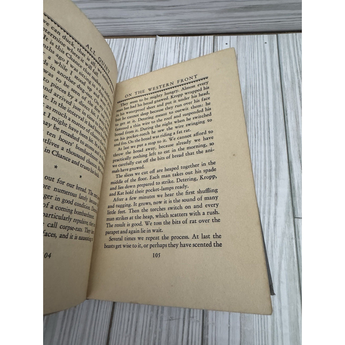 All Quiet on the Western Front HC Grosset & Dunlap 1929 Reprint