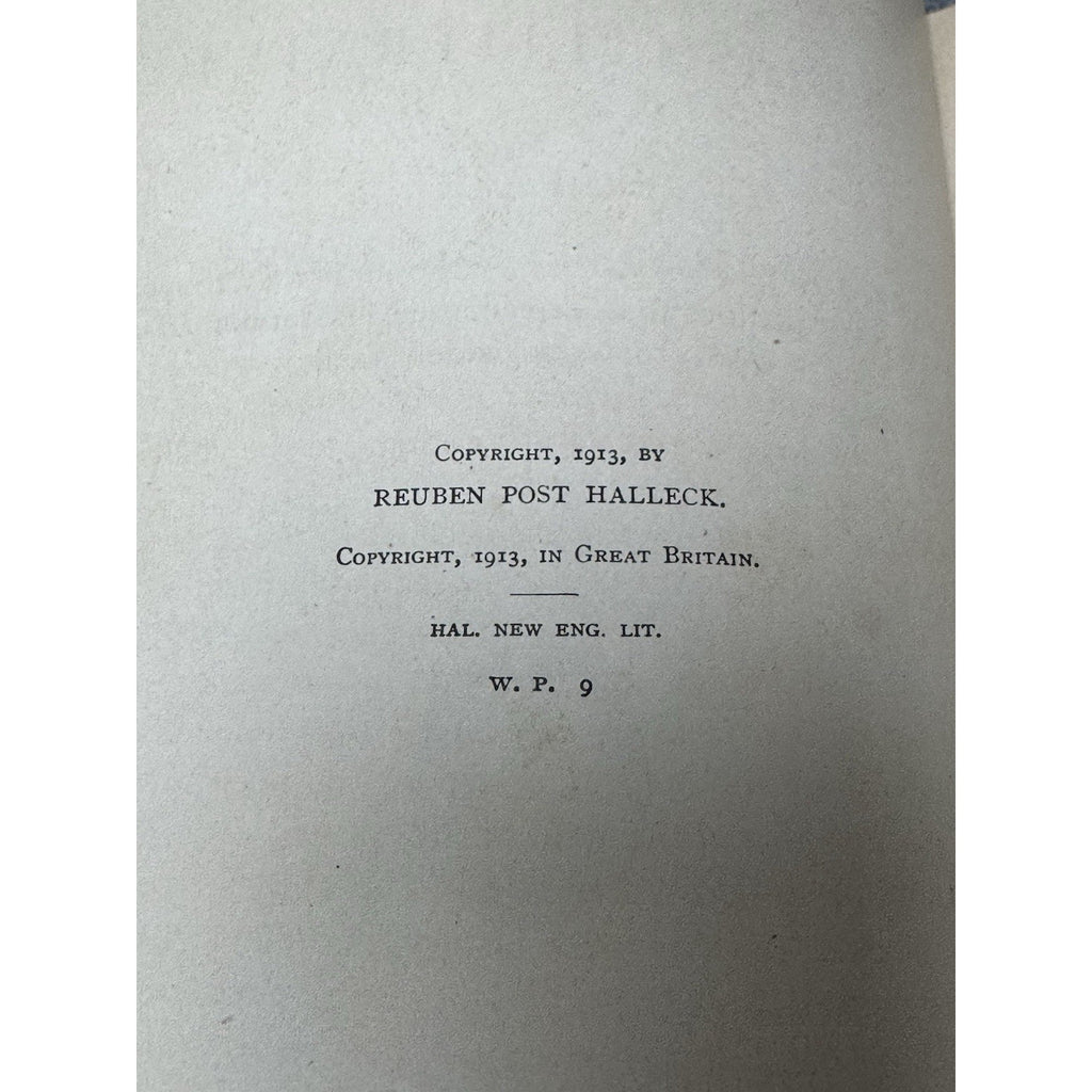 1913 Halleck’s New English Literature Illustrated Shakespeare Poetry Hardcover