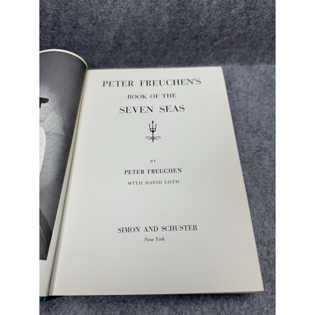 1957 Peter Freuchen Book Seven Seas Maritime History 8th Printing Illustrated
