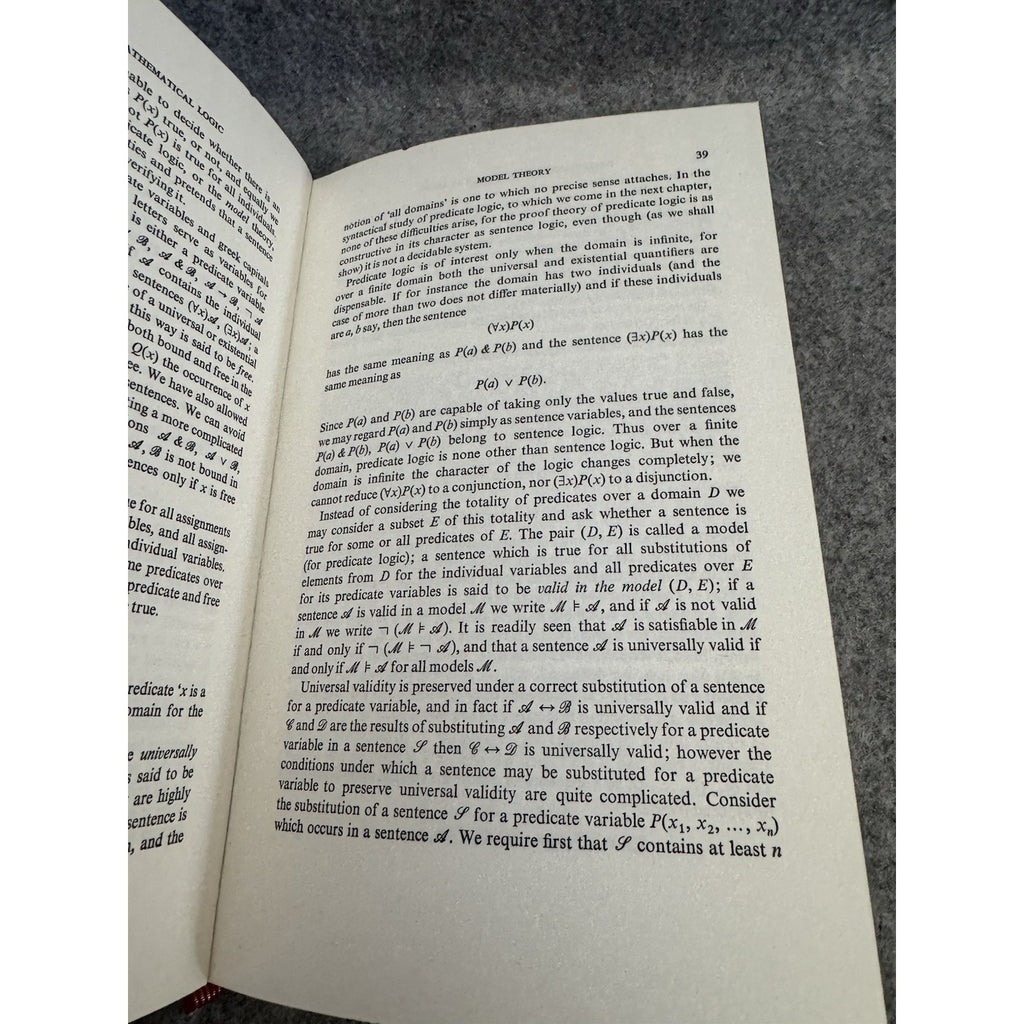 1971 Development of Mathematical Logic R L Goodstein HC Springer