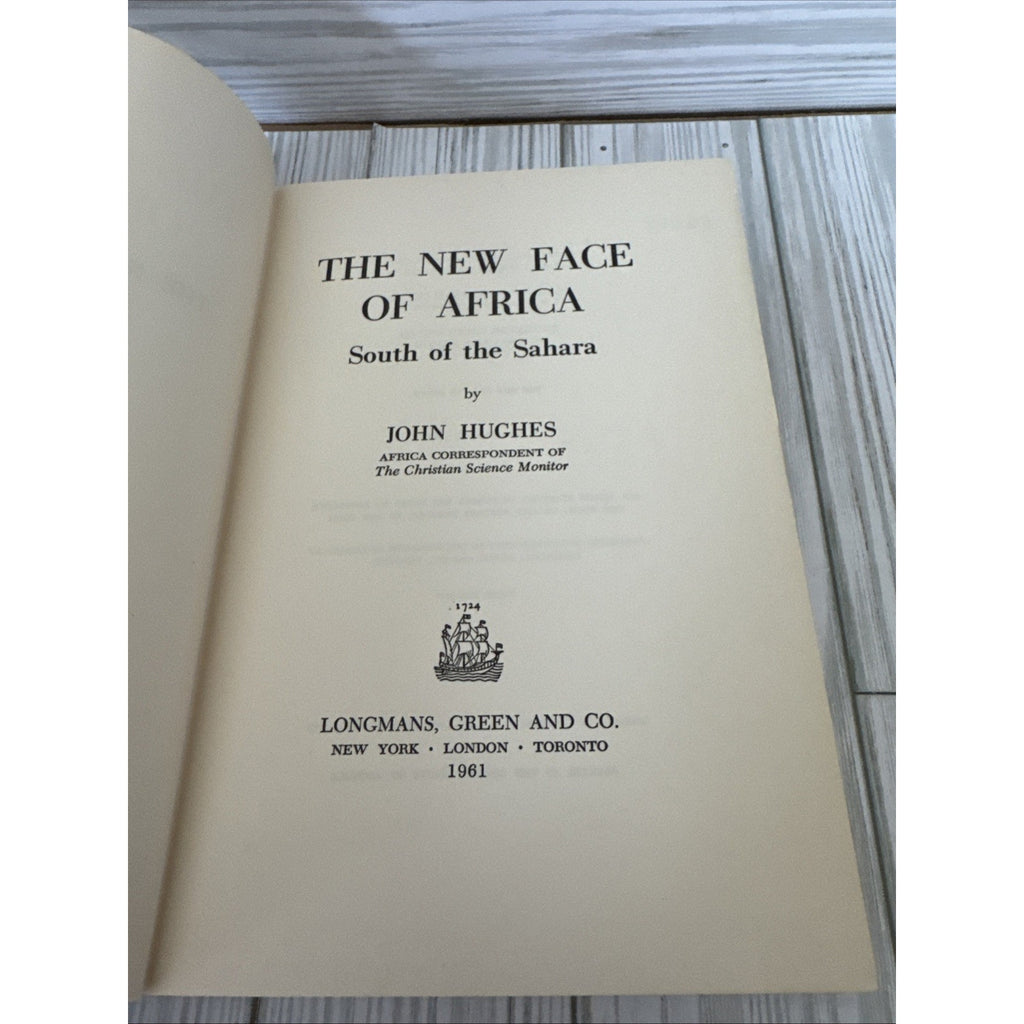 The new face of Africa south of the Sahara Hughes HC 1961 1st Ed