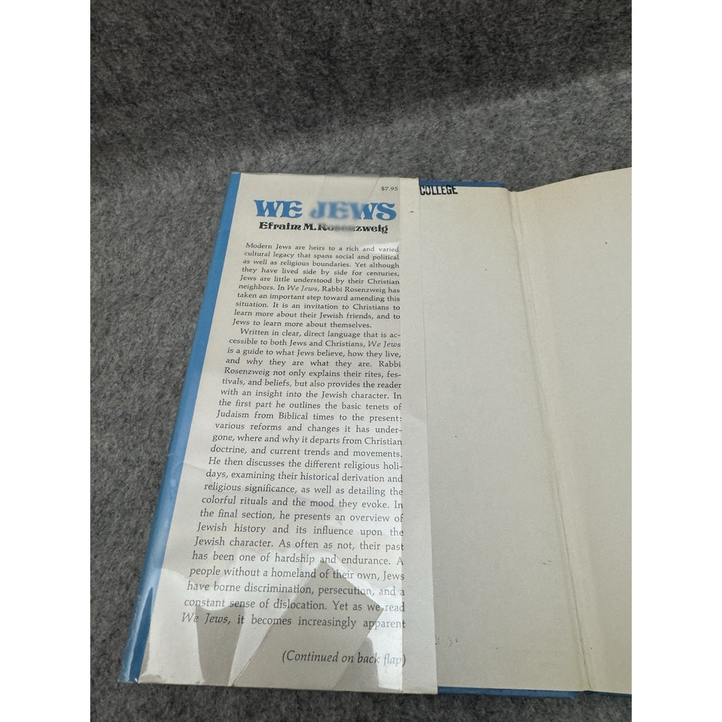 We Jews Invitation to a Dialogue Rosenzweig HC 1977