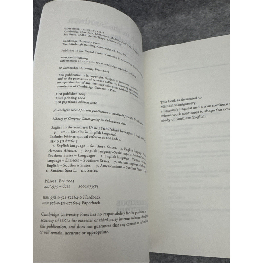 Studies in English Language Ser.: English in the Southern United States by Sara