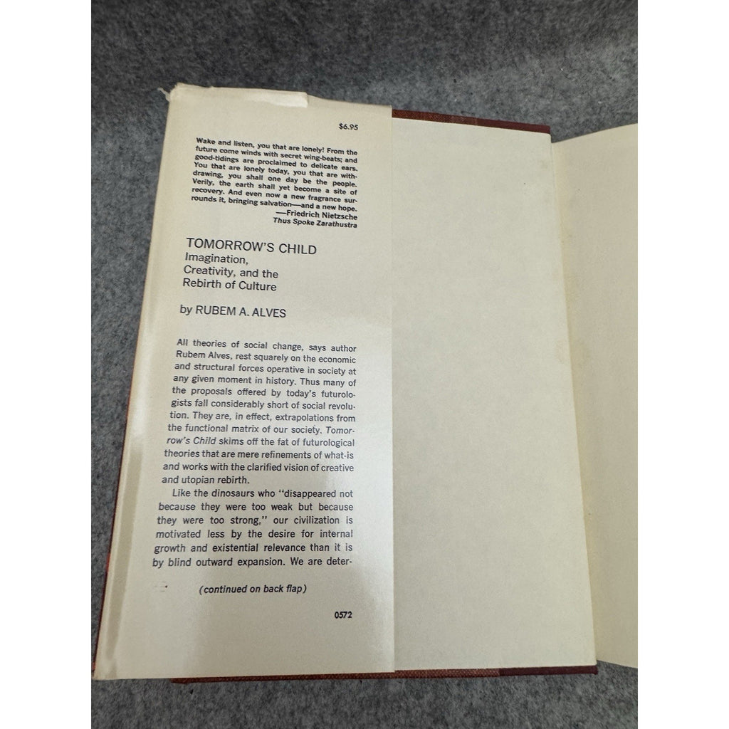 1972 Tomorrow’s Child Rubem Alves 1st Edition HC DJ Creativity Culture