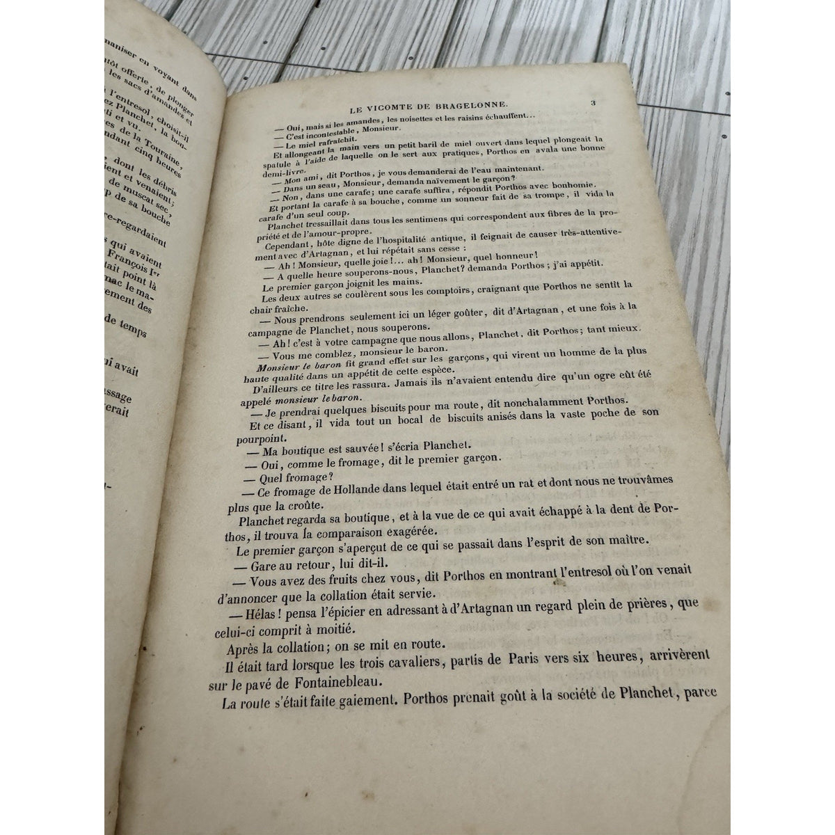 Alexandre Dumas Le Vicomte de Bragelonne Vol 2 Antique French Leather