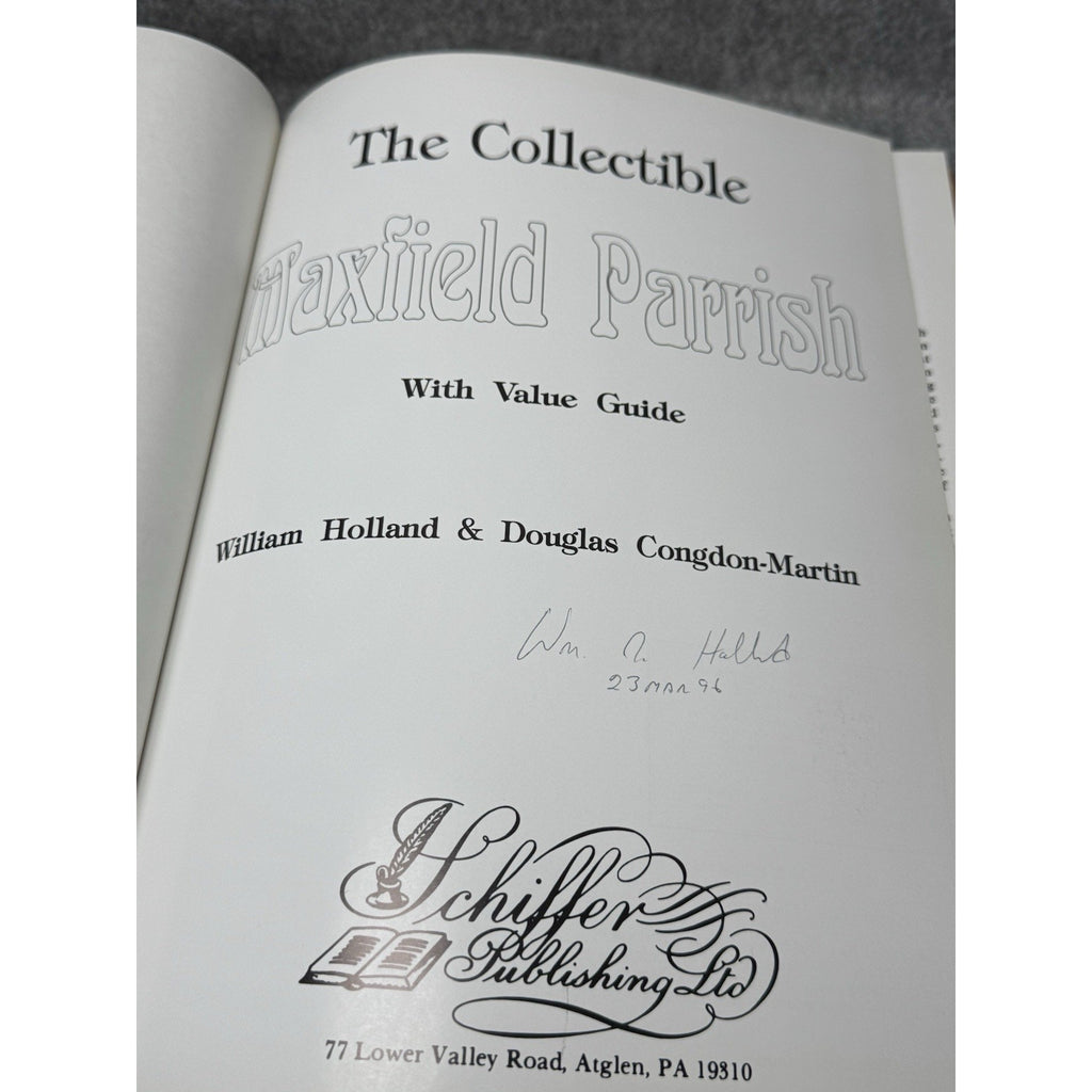 1993 The Collectible Maxfield Parrish Signed Dated William Holland Hardcover DJ