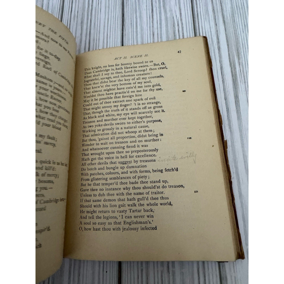 Antique 1918 Shakespeare King Henry V Rolfe HC American Book Co