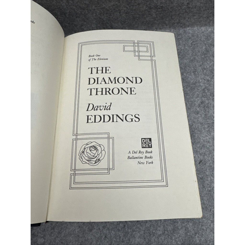The Diamond Throne by David Eddings, 1989 Hardcover, 1st Edition, 1st Print