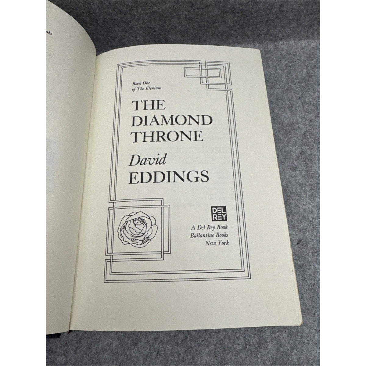 The Diamond Throne by David Eddings, 1989 Hardcover, 1st Edition, 1st Print