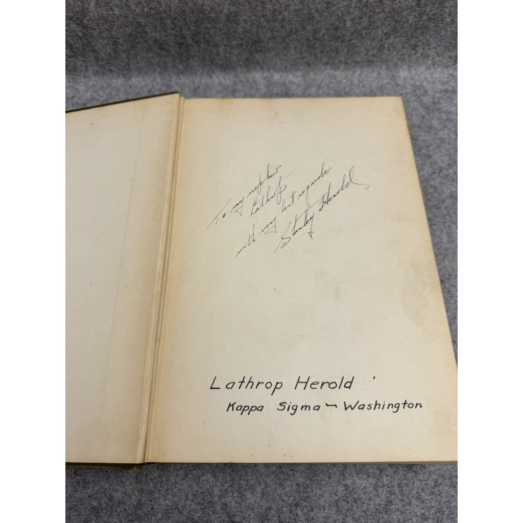 First Edition 1928 Analytical Principles Oil Gas Wells SIGNED Herold