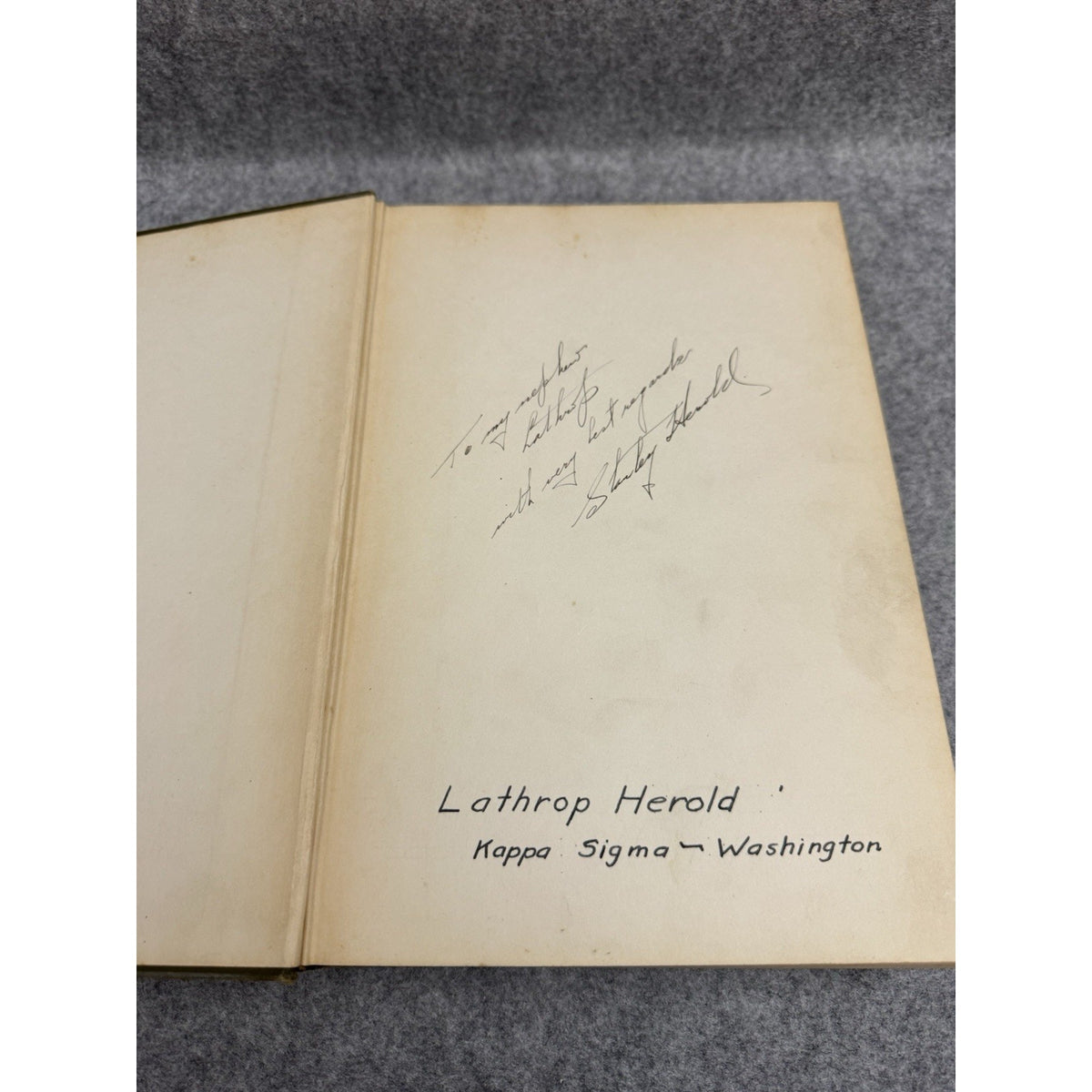 First Edition 1928 Analytical Principles Oil Gas Wells SIGNED Herold