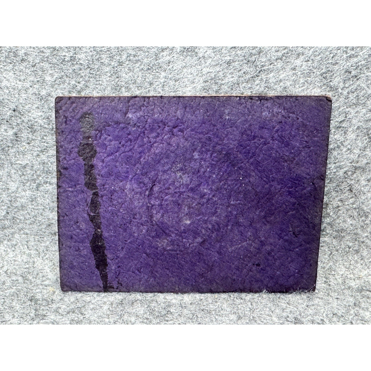 Vintage Oregon State Seal Purple Leather Silver Stamped Emblem 2.5 x 2 Inches