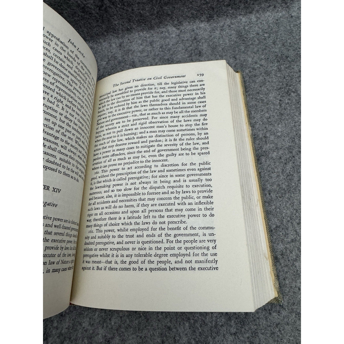 Classic Club Book John Locke “On Politics and Education” 1947