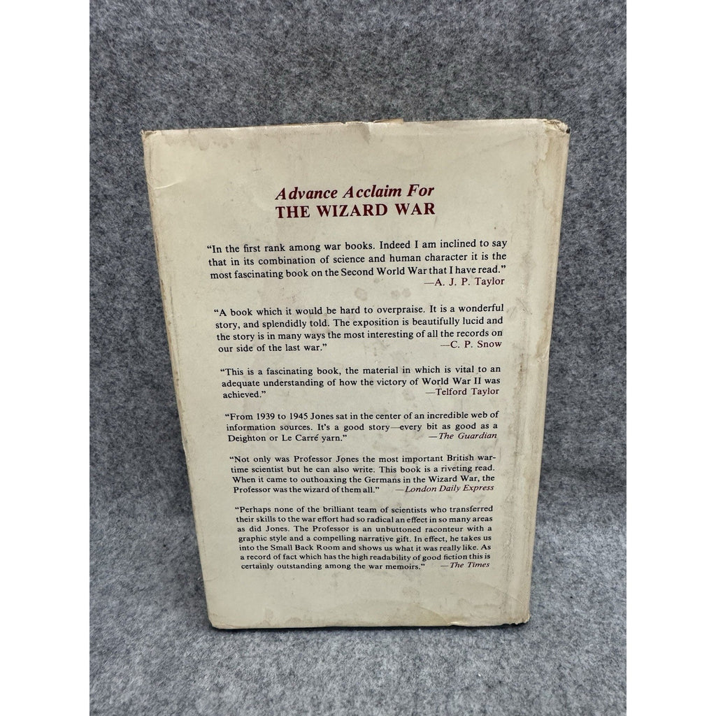 The Wizard War British Scientific Intelligence 1939-1945 R.V. Jones HC 1978
