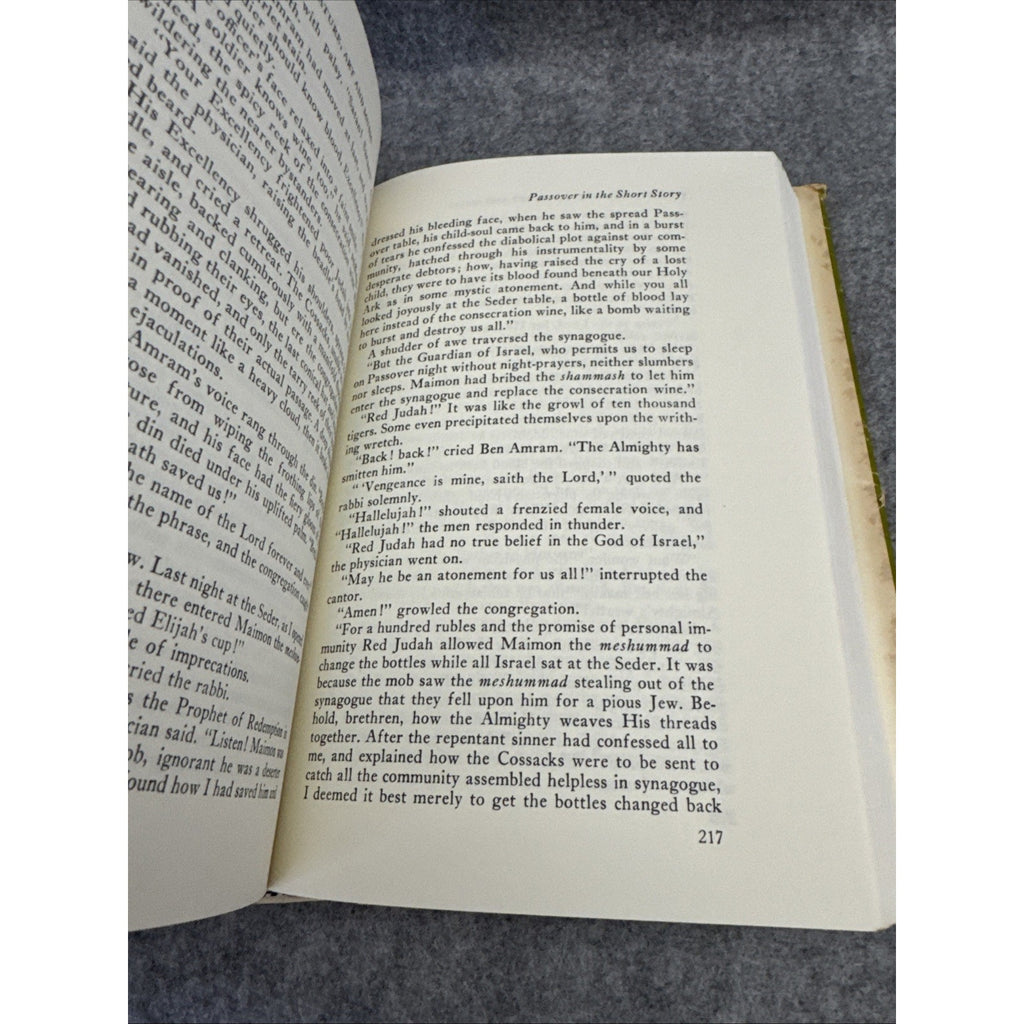 1961 HC/DJ Passover Anthology by Goodman, Philip 1st Ed 7th Impression