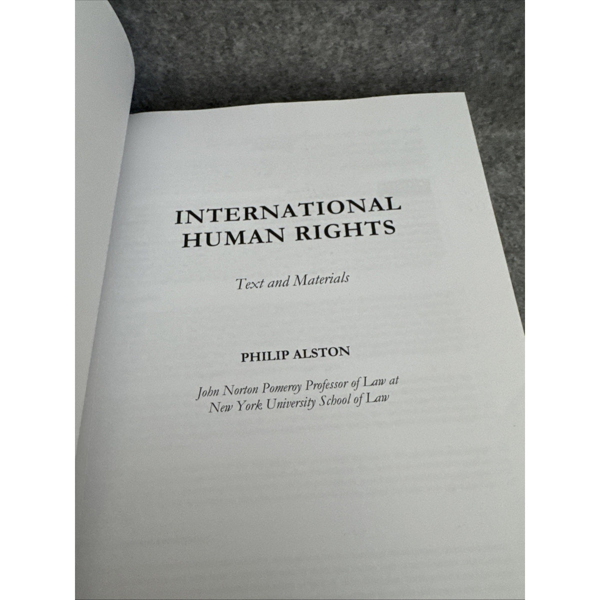 Alston: International Human Rights Part II: Sections D, E & F (Part 2) 2024
