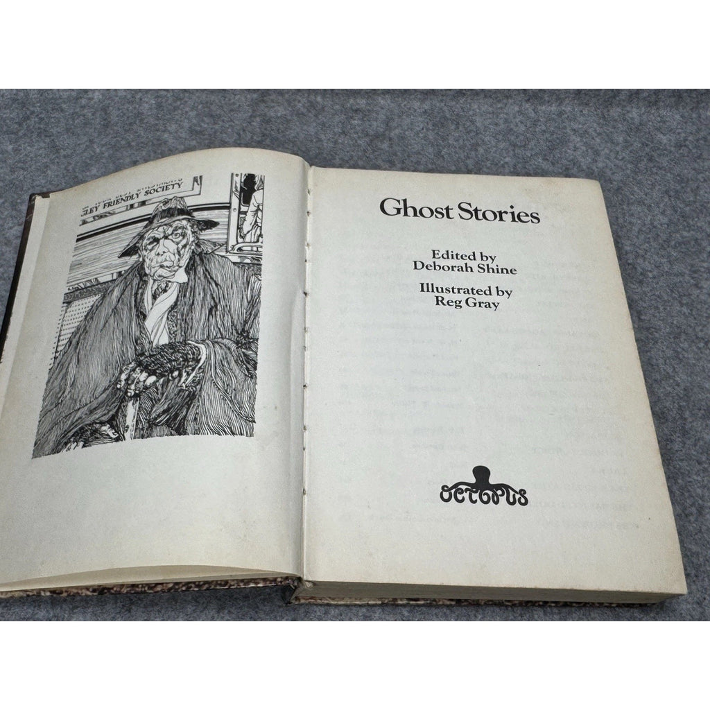 Haunting Ghost Stories 1980 Deborah Shine Octopus Illustrated Horror Hardcover