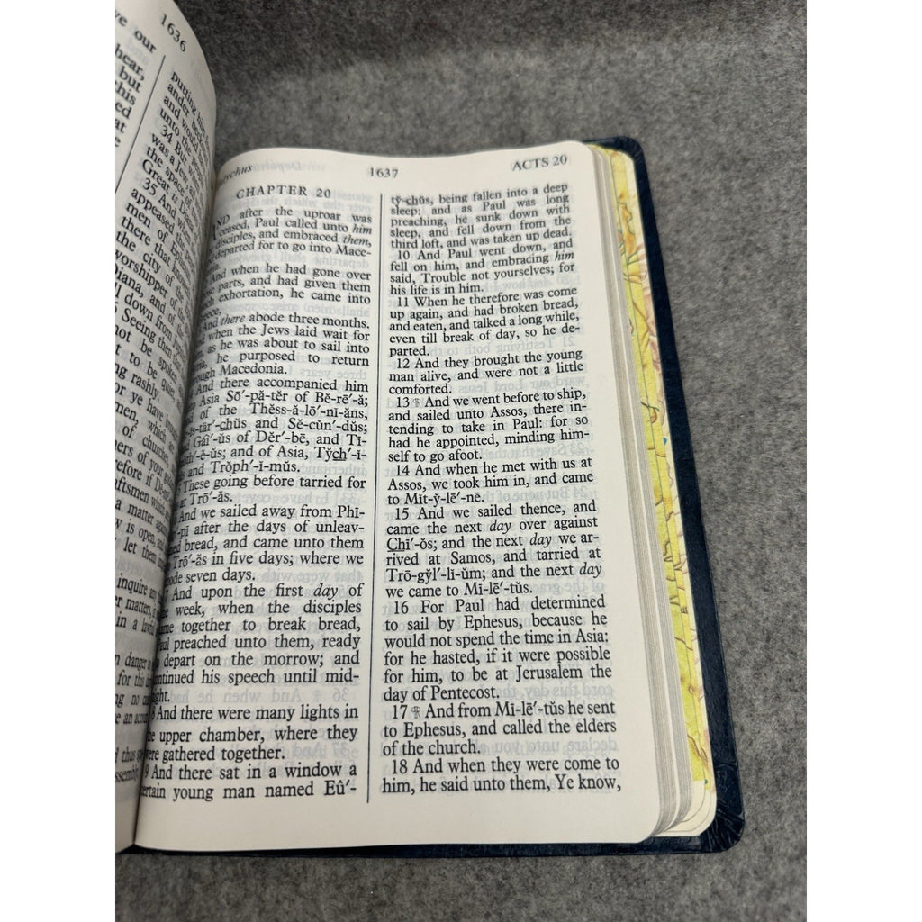 Holy Bible KJV Giant Print Red Letter Edition Pictorial Edition Regency 1973
