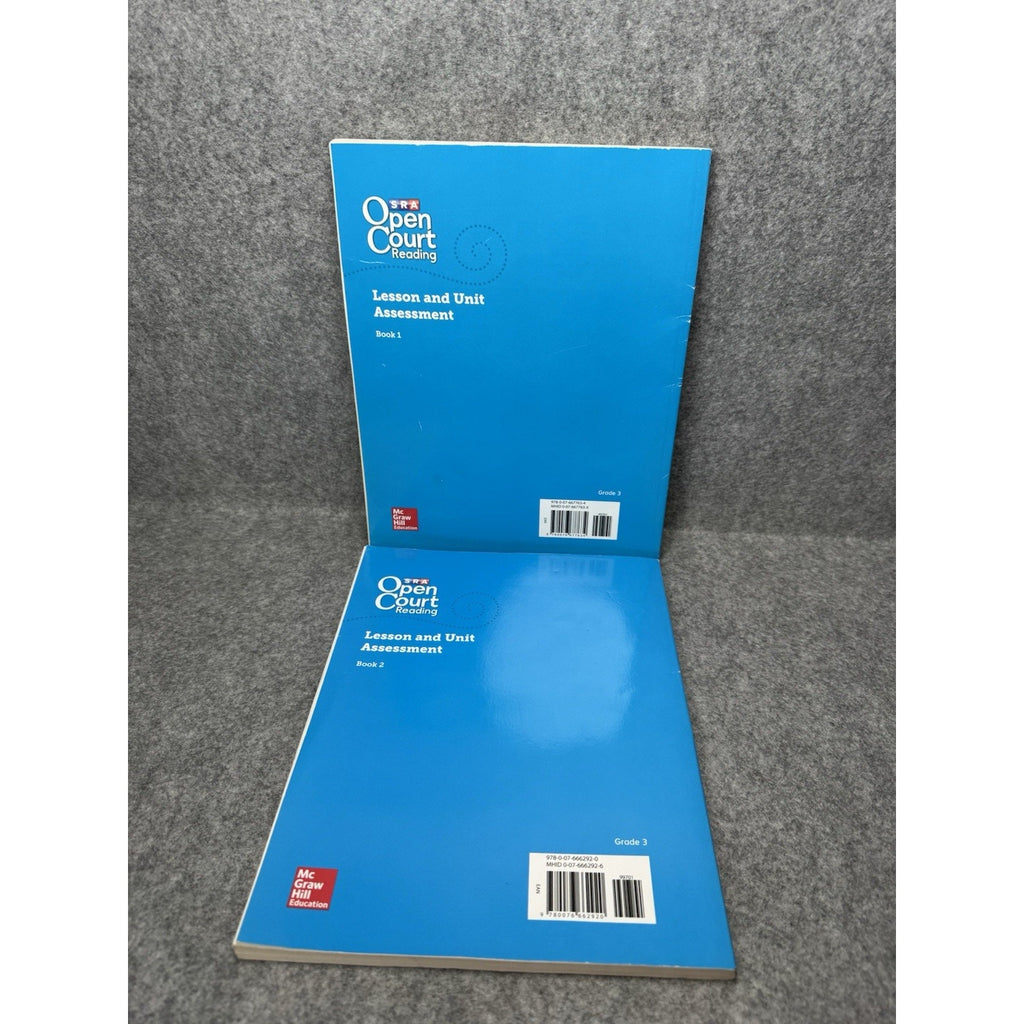 SRA Open Court Reading Grade 3 Lesson and Unit Assessment Books 1 & 2 2016