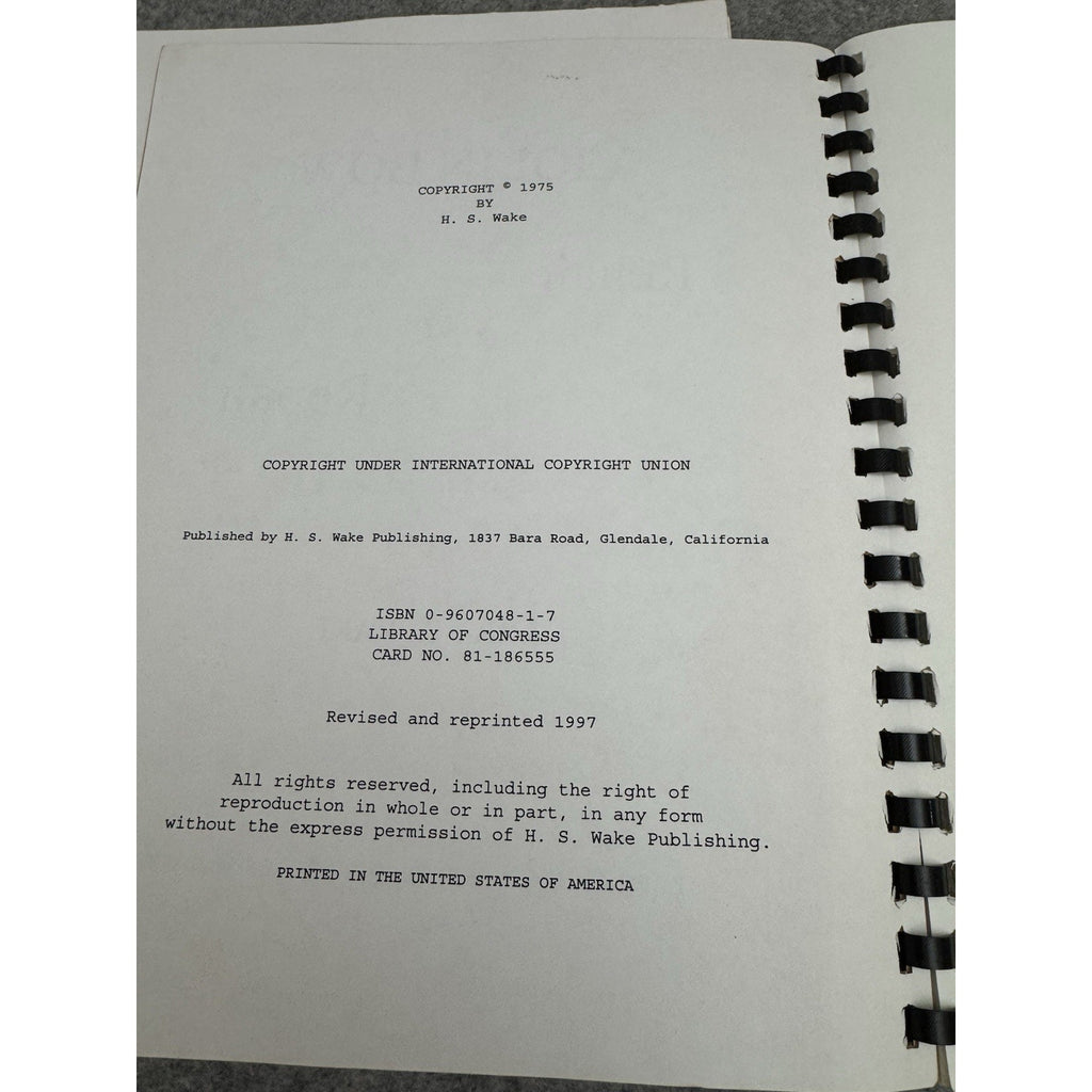 H.S. Wake Violin Making & Bow Repair Manuals 2 Vol Set Revised Editions