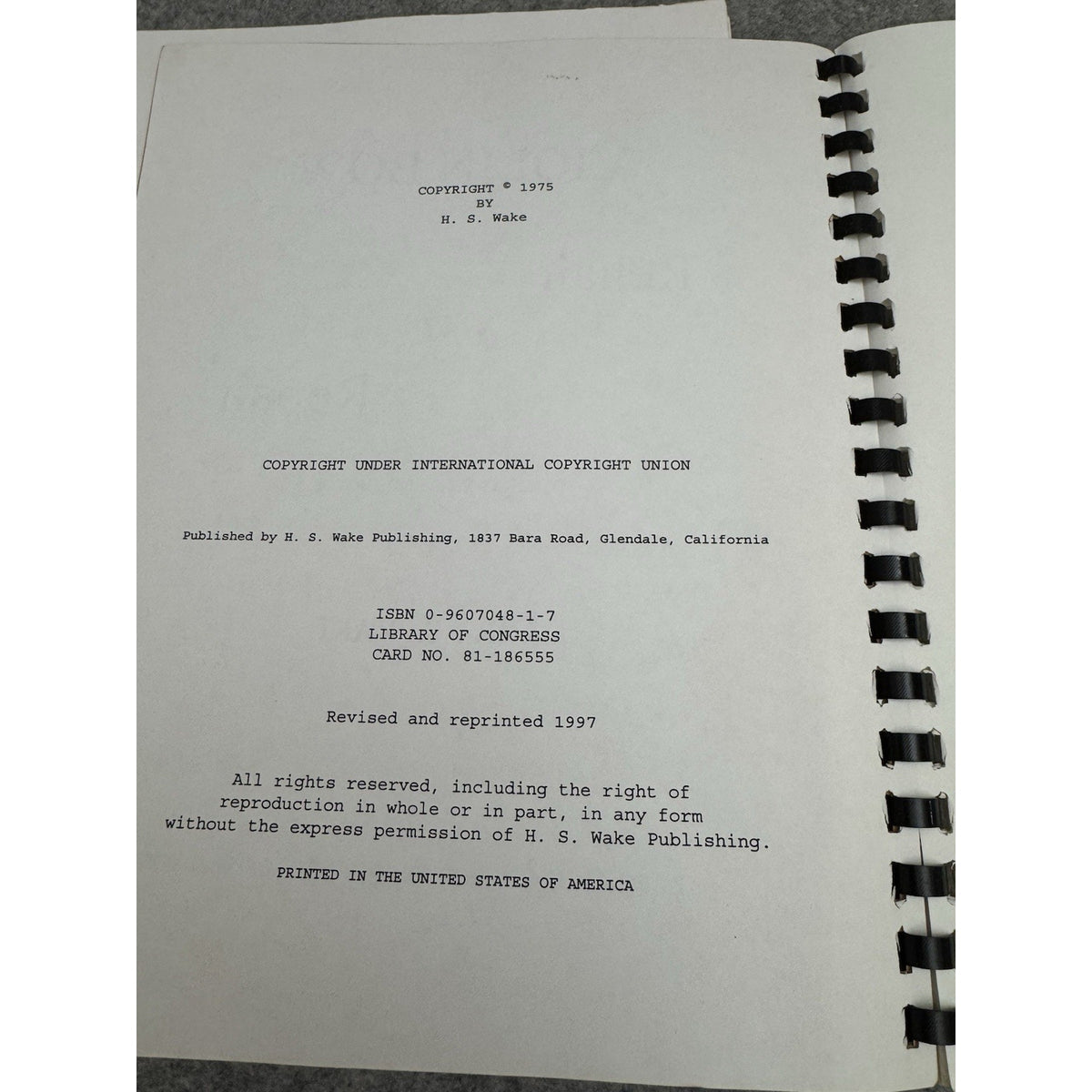 H.S. Wake Violin Making & Bow Repair Manuals 2 Vol Set Revised Editions
