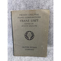 Twenty Original Piano Compositions Franz Liszt Späth Ditson 1903 PB