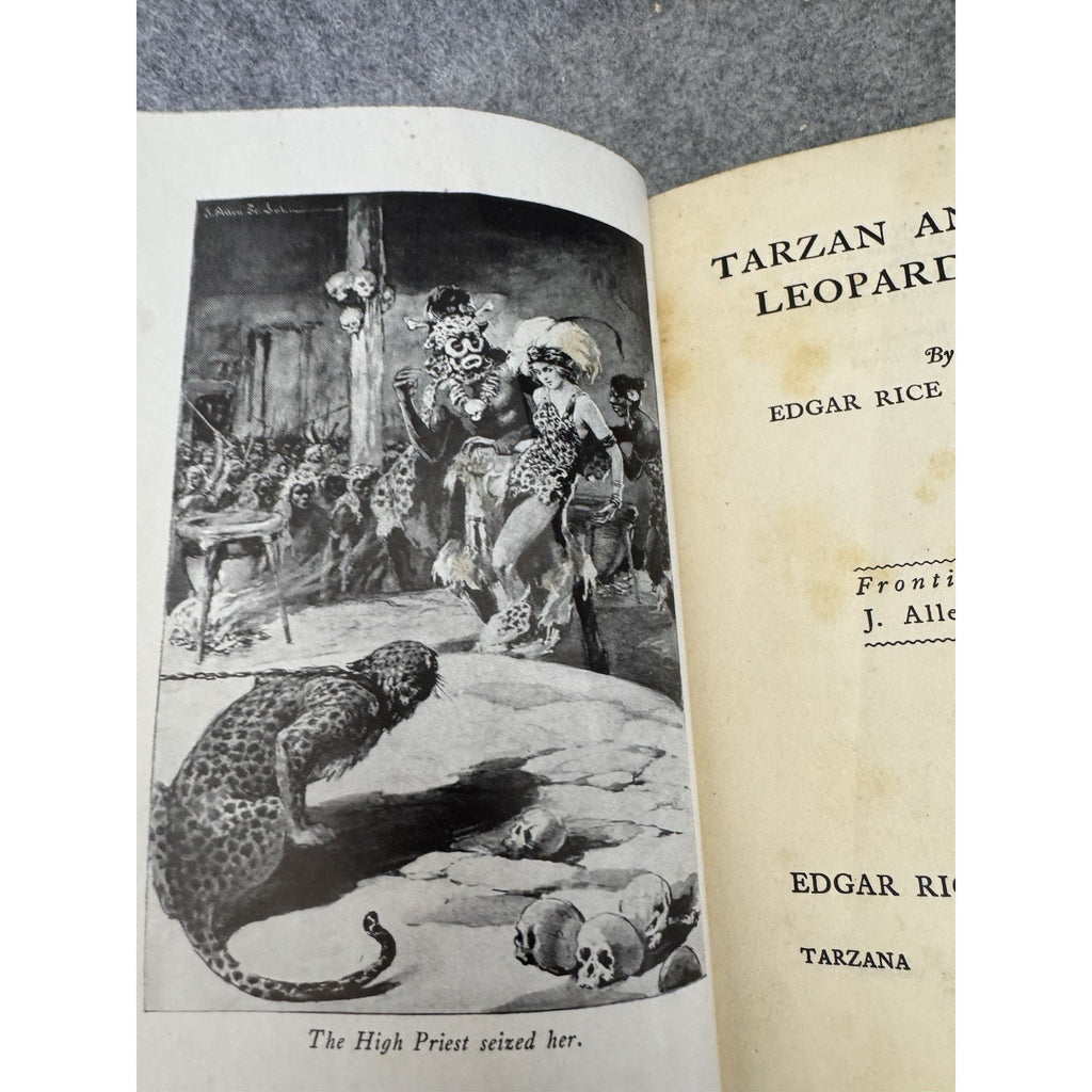 1935 Tarzan and the Leopard Men Edgar Rice Burroughs Hardcover Tarzana CA