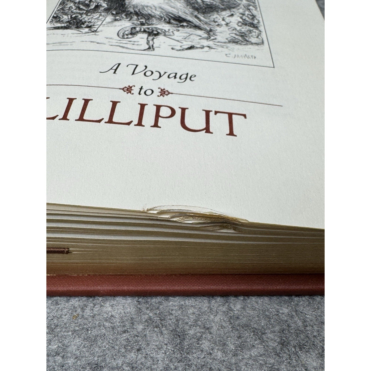Gulliver’s Travels Jonathan Swift Franklin Library 1979 Gilt Illustrated HC