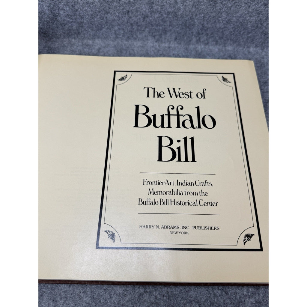 1974 The West of Buffalo Bill Frontier Art Indian Crafts Hardcover DJ Abrams