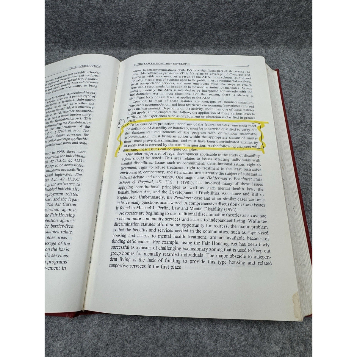 1995 Disability Law Cases Materials Problems Laura Rothstein 1st Edition