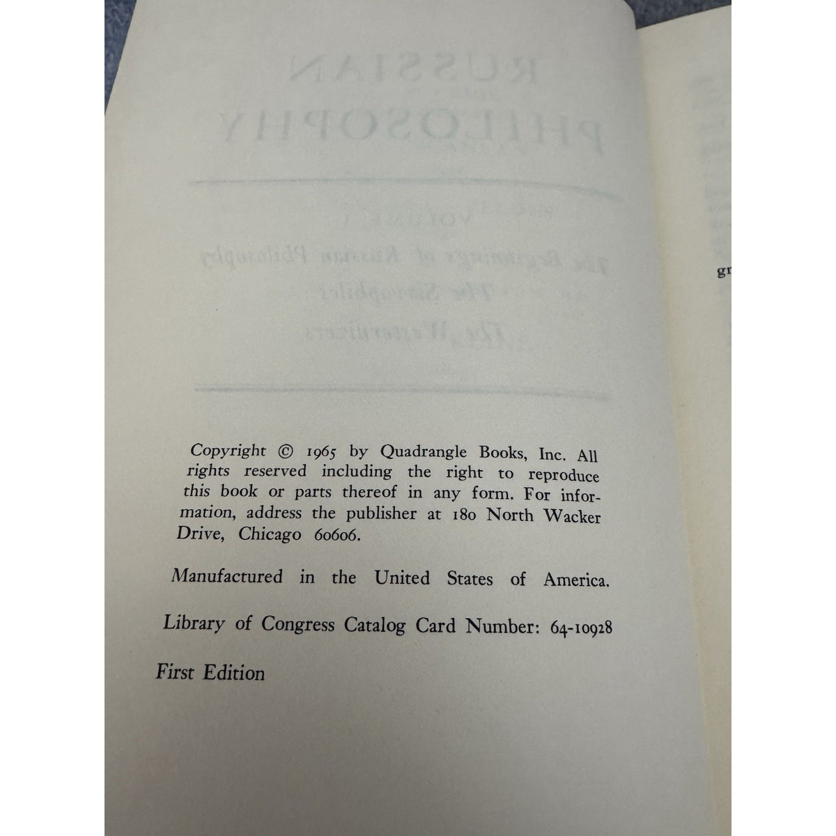 Russian Philosophy 3 Vol Set 1965 Edie Scanlan Zeldin Kline HC