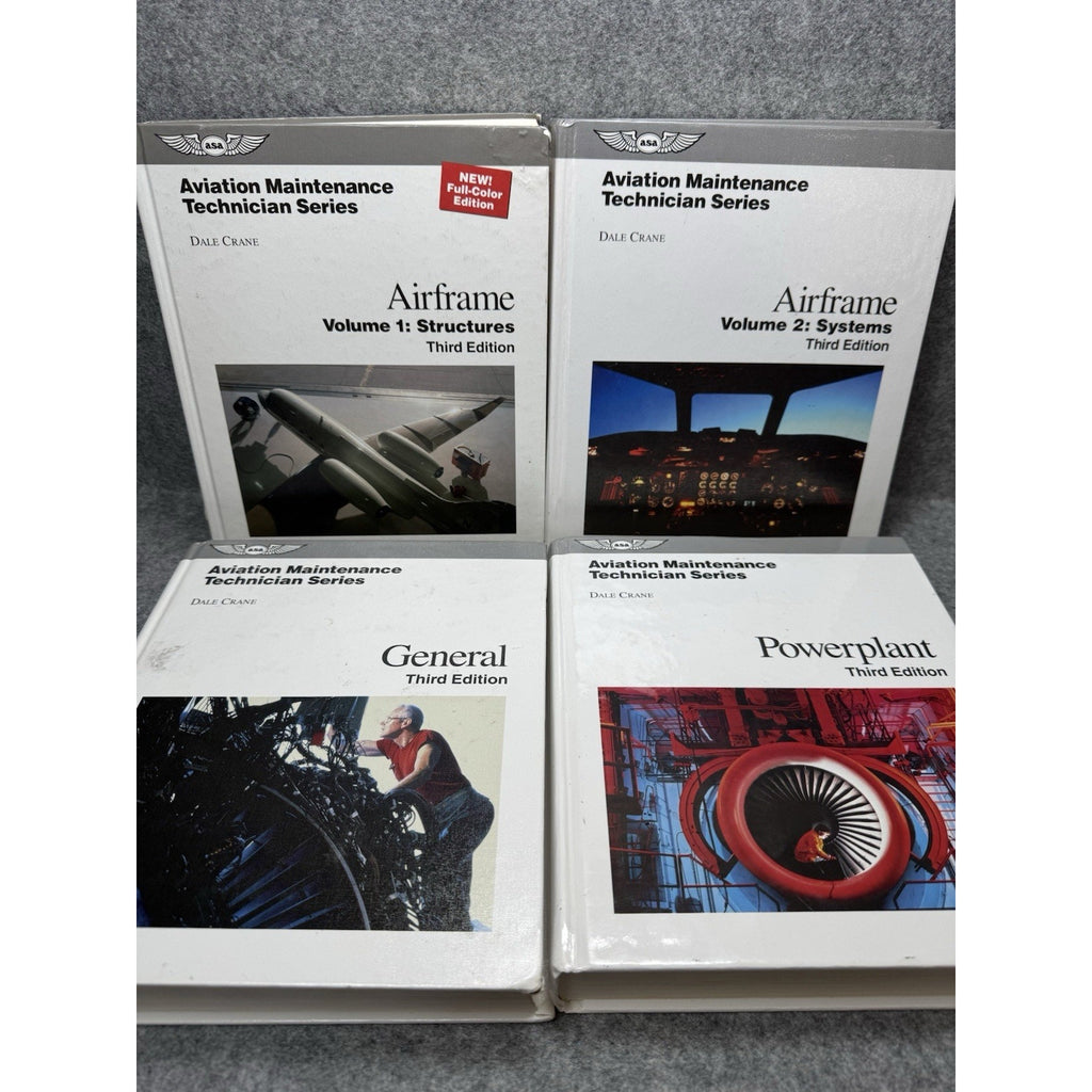 Dale Crane Aviation Maintenance Technician Series 3rd Ed 4 Book Set ASA A&P